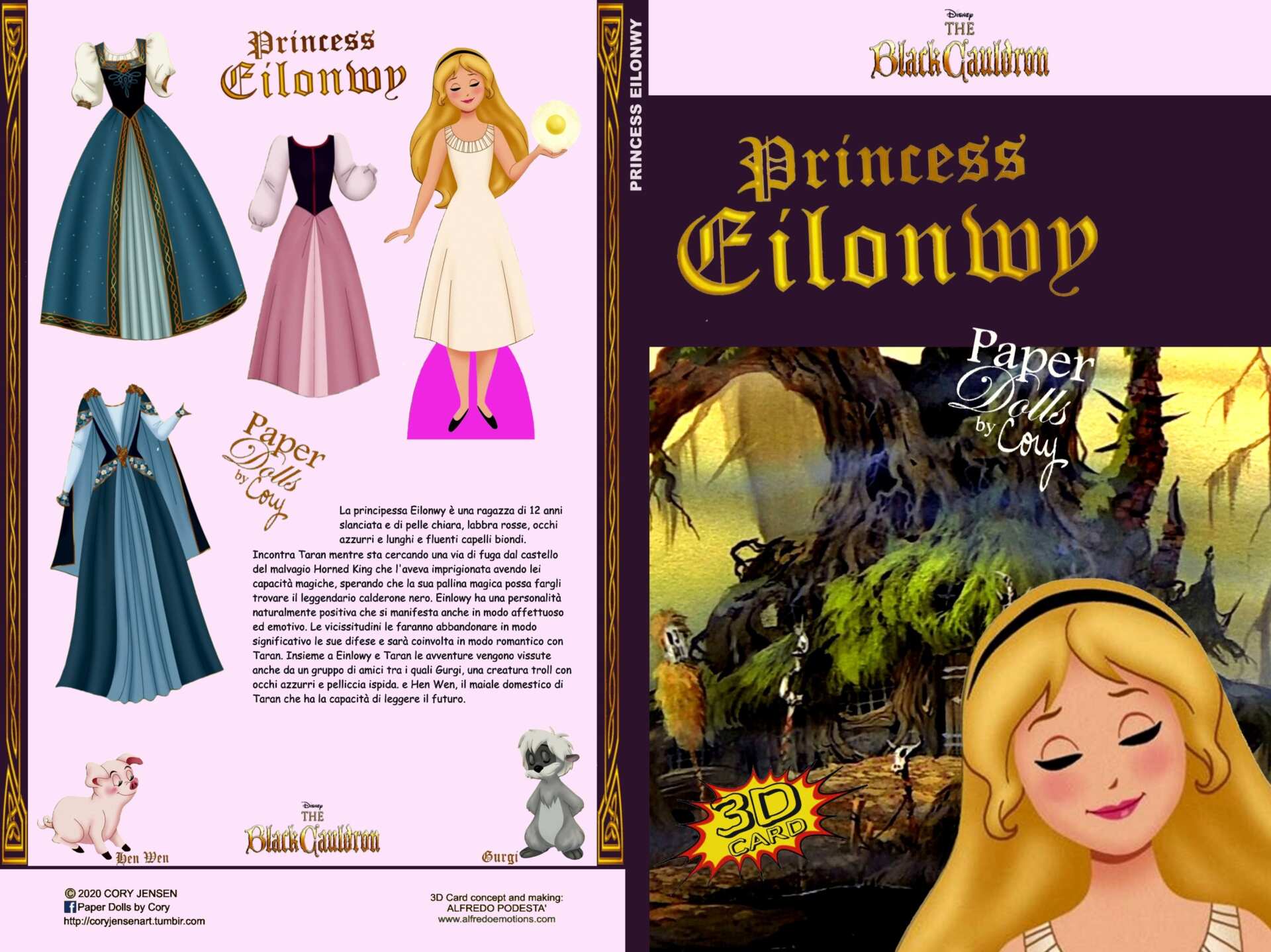 Princess Eilonwy The Black Cauldron ALFREDO EMOTIONS